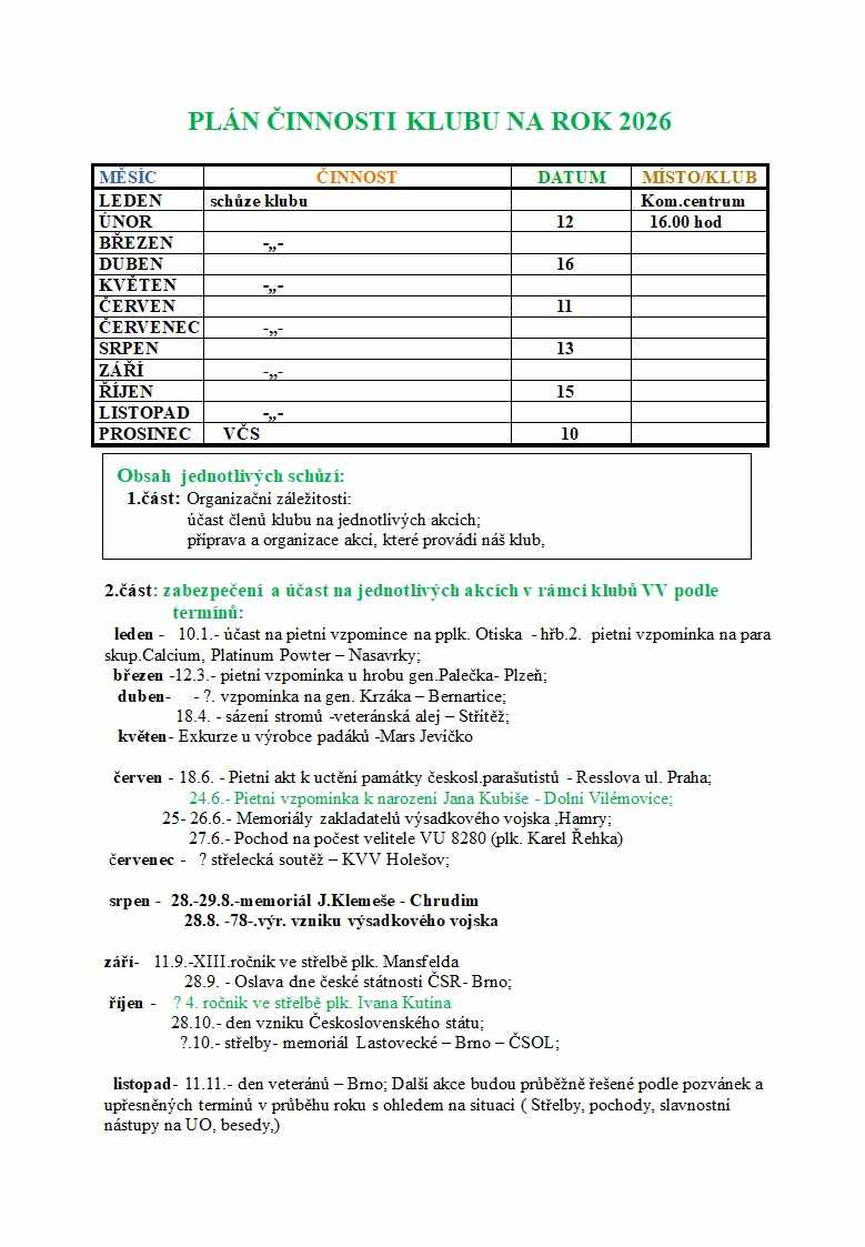 Plán činnosti 2026 – foto 1